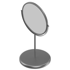 3D rendering illustration of a makeup mirror