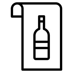 wine bottle line 