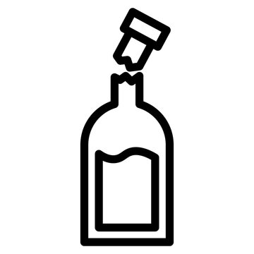 wine bottle line 