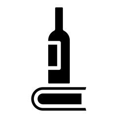 wine bottle glyph 