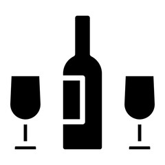 wine bottle glyph 