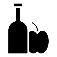 wine bottle glyph 