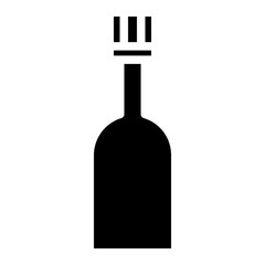 wine bottle glyph 