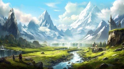 Fantasy Landscape Game Art