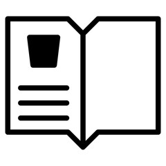 bar menu book dualtone