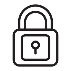 padlock line icon