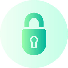 padlock gradient icon