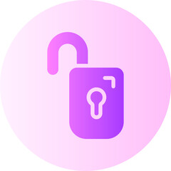 unlock gradient icon