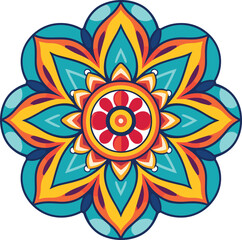 mandala flat design vector illustration