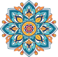 mandala flat design vector illustration