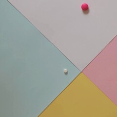 pills colorful geometric background drug use 