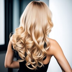 Fototapeta premium Blonde hair dye