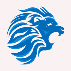 Lion Head Lion Logo Symbol, Gaming Logo Elegant Element for Brand ,Abstract Symbols