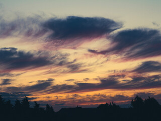 Fototapeta premium sunset in the city