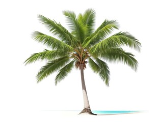 Coconut tree background, Generative AI