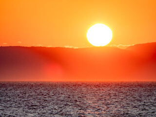Sonnenuntergang an der kroatischen Küste
