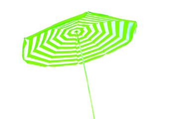 umbrella for sea and sun protection isolated for background