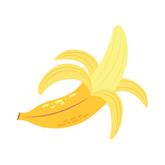 a babana frut vector icon, art work, cartoon style