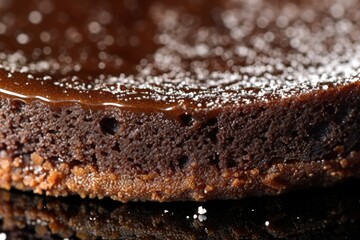 Flourless Chocolate Cake: Unique Texture and Gloss - AI Generated