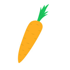 Carrot icon. Vector ilistration en white background