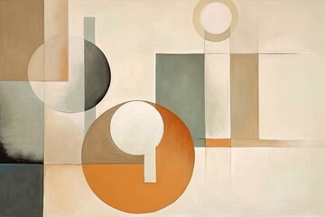 Minimalist Aesthetic: Balanced Abstract Painting - AI Generated