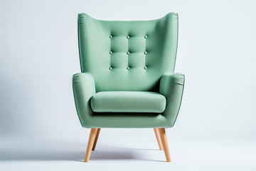Fototapeta premium Studio shot of a modern chair with beautiful interior