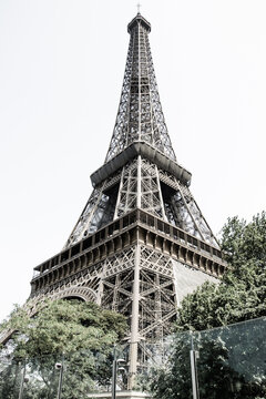 View of Eiffel Tower in Paris, stock photo