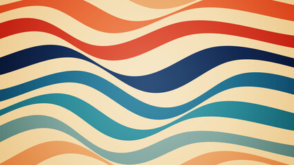 Retro wavy abstract background.Colorful design of wavy shapes.