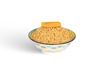 Bhujia sev- Famous Bikaneri bhujia, often simply called bhujia, is a popular crispy snack prepared by using moth beans and besan and spices, originating from, Bikaner, Rajasthan, India.