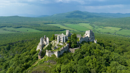 the ruins of the Gymes castle