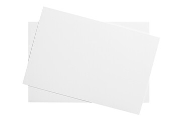 Blank cards, tickets or flyers, cut out