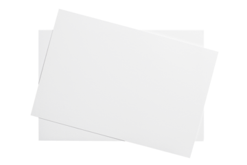 Blank cards, tickets or flyers, cut out