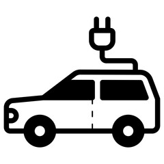 electric car icon