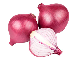 Delicious onions cut out