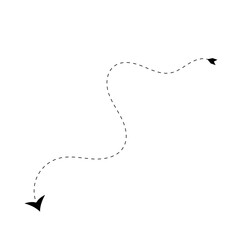 Abstract Dashed Line Arrow