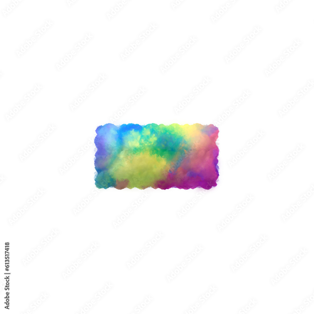 Poster colorful fluffy clouds alphabet symbols and punctuation marks. this is a part of a set which also in
