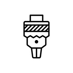 Drill chuck icon. Drill chuck, screwdriver, drill.