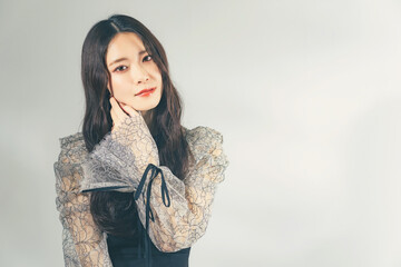 女性のファッションポートレート