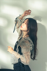 女性のファッションポートレート