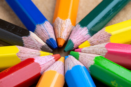 Colourful pencils 