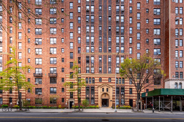 New York, USA - April 25, 2023: London Terrace apartment building complex located in New York City, in the Chelsea section of western Manhattan