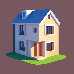 Vector illustration of house. Home concept