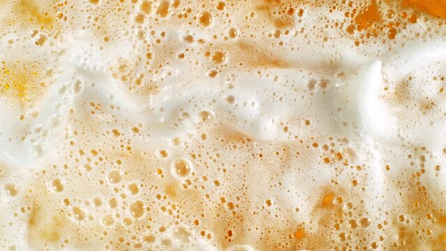 Super Slow Motion Shot of Waving Beer Background at 1000fps.