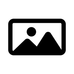 Photo silhouette icon. Photo data. Vector.