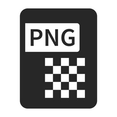 PNG file data silhouette icon. Transparent data. Vector.
