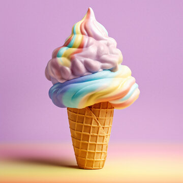Das leckerste Eis der Welt in Regenbogenfarben verspricht eine Explosion der Geschmacksrichtungen und eine wahre Festlichkeit f&uuml;r die Sinne. Jeder Bissen ist ein fr&ouml;hlicher Genuss.