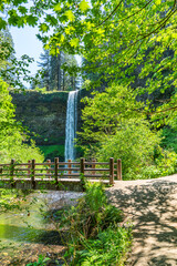 South Falls And Bridge