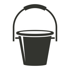 Bucket icon. Domestic bucket vector illustration