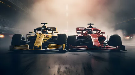 Crédence de cuisine en verre imprimé F1 Dynamic Formula 1 Racing: Power, Precision, and Pure Excitement on the Track