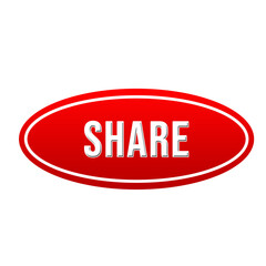 Share icon button vector illustration. social media button or icon vector illustration design template for video channel, blog and background banner concept